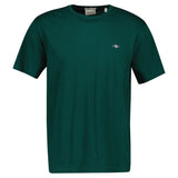 GANT Herren T-Shirt - REGULAR SHIELD, Rundhals, kurzarm, Baumwolle, Stickerei