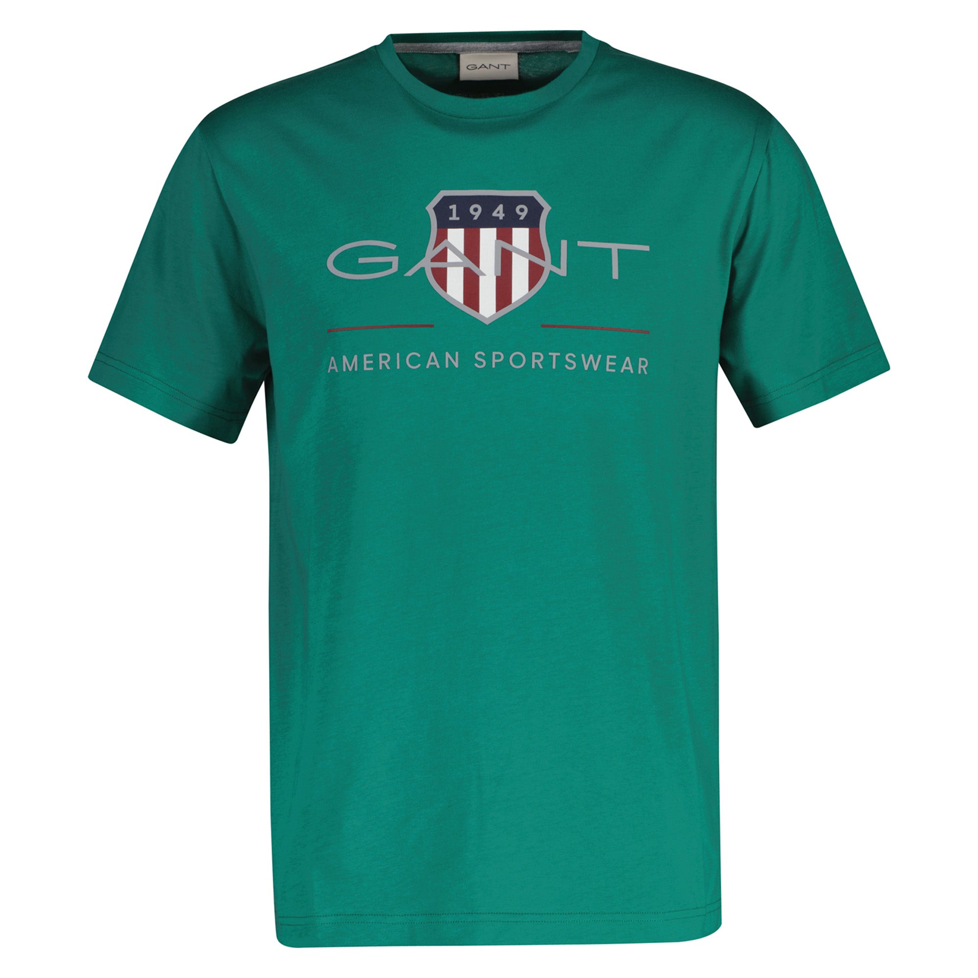 GANT Herren T-Shirt - REGULAR ARCHIVE SHIELD, Rundhals, kurzarm, Baumwolle, Print
