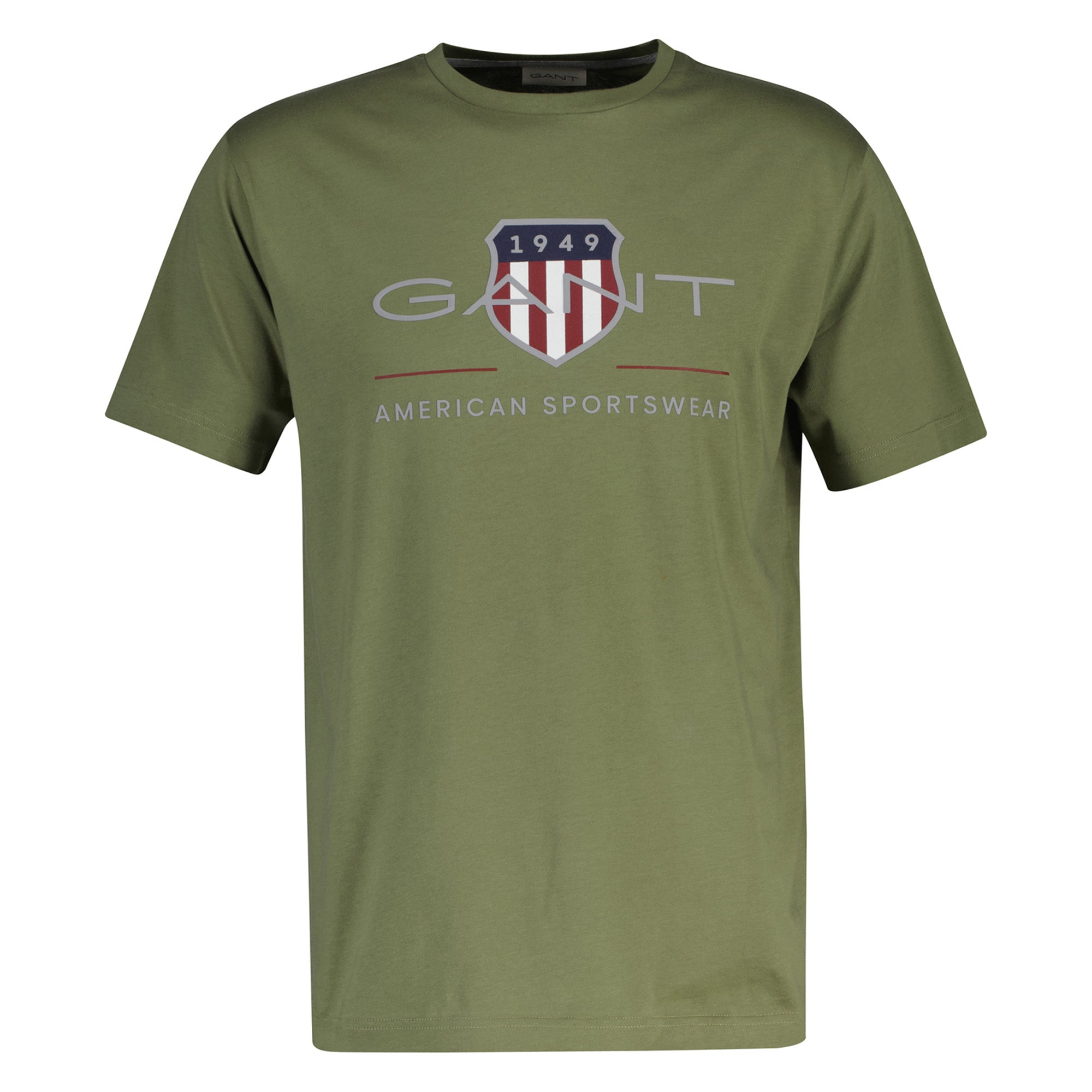 GANT Herren T-Shirt - REGULAR ARCHIVE SHIELD, Rundhals, kurzarm, Baumwolle, Print