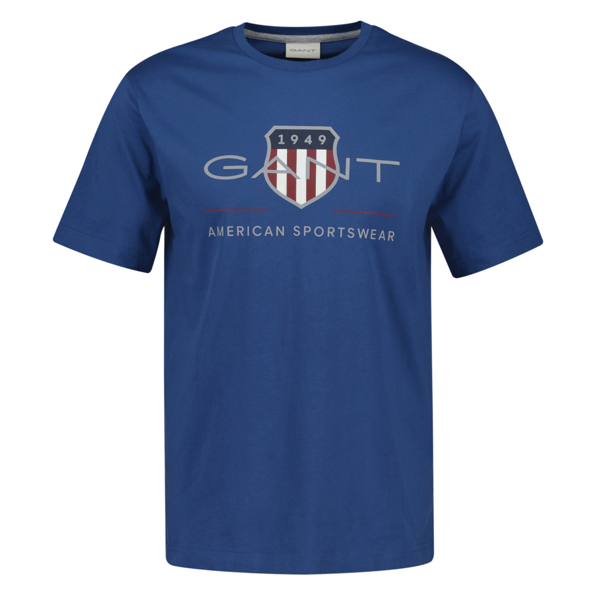 GANT Herren T-Shirt - REGULAR ARCHIVE SHIELD, Rundhals, kurzarm, Baumwolle, Print