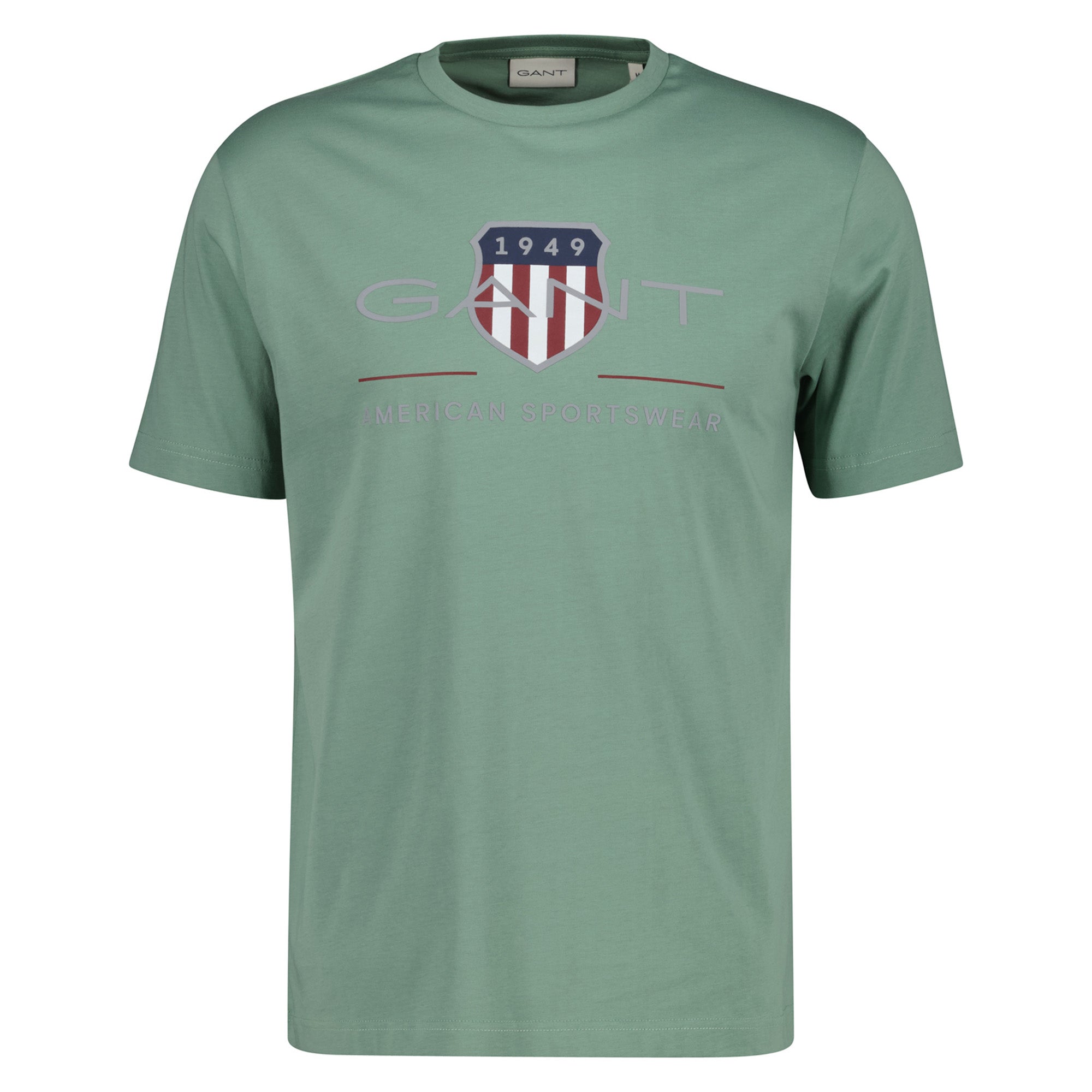 GANT Herren T-Shirt - REGULAR ARCHIVE SHIELD, Rundhals, kurzarm, Baumwolle, Print