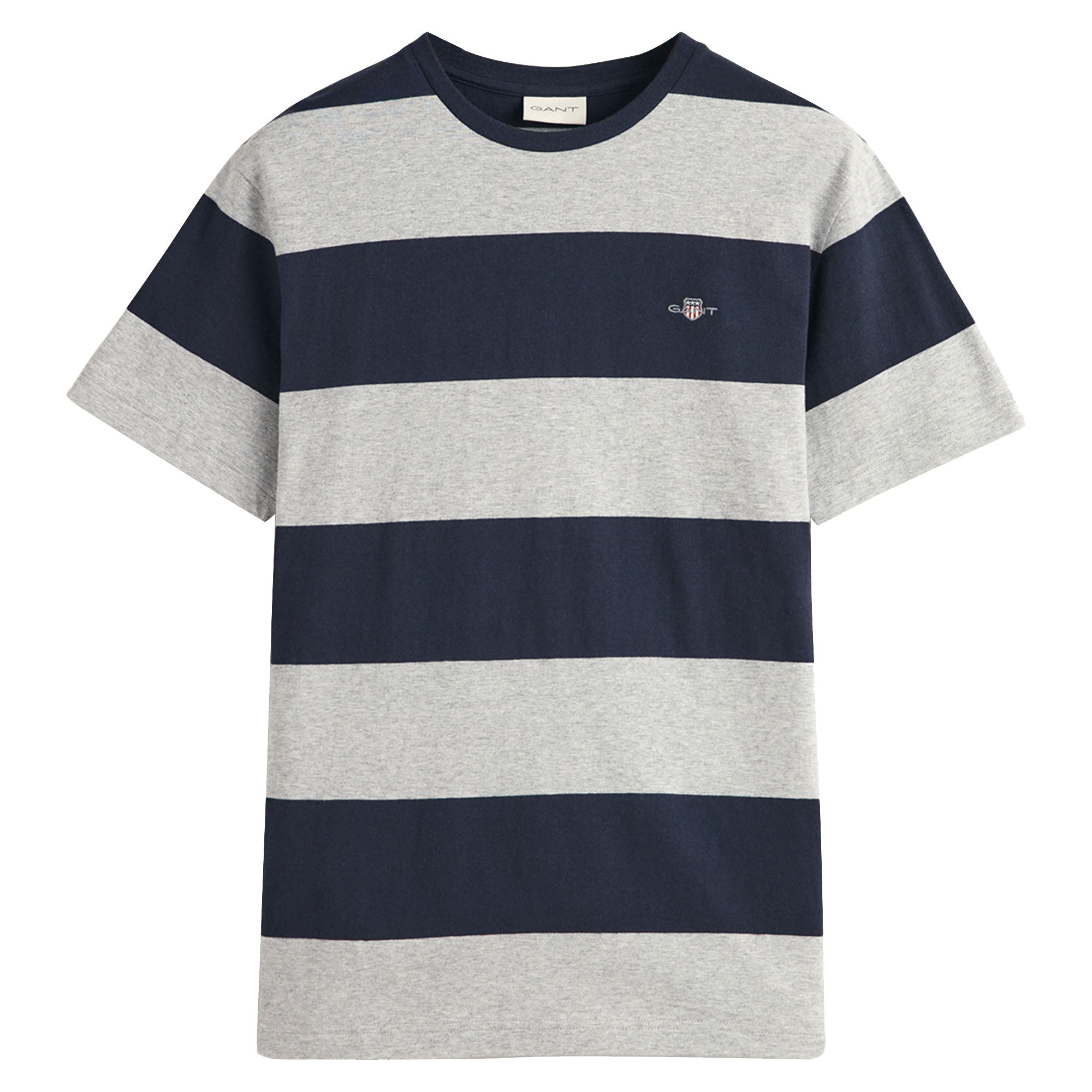 GANT Herren T-Shirt gestreift - BAR STRIPE T-SHIRT, Rundhals, Kurzarm, Baumwolle