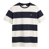GANT Herren T-Shirt gestreift - BAR STRIPE T-SHIRT, Rundhals, Kurzarm, Baumwolle