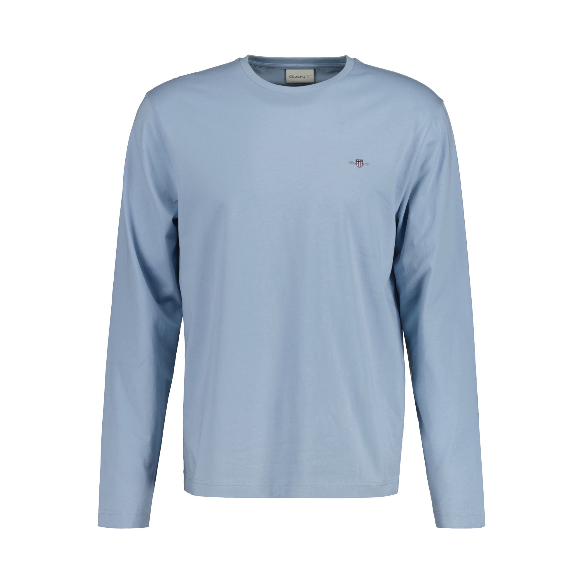 GANT Herren Longsleeve - REGULAR SHIELD LS, Shirt, Rundhals, Langarm, Baumwolle