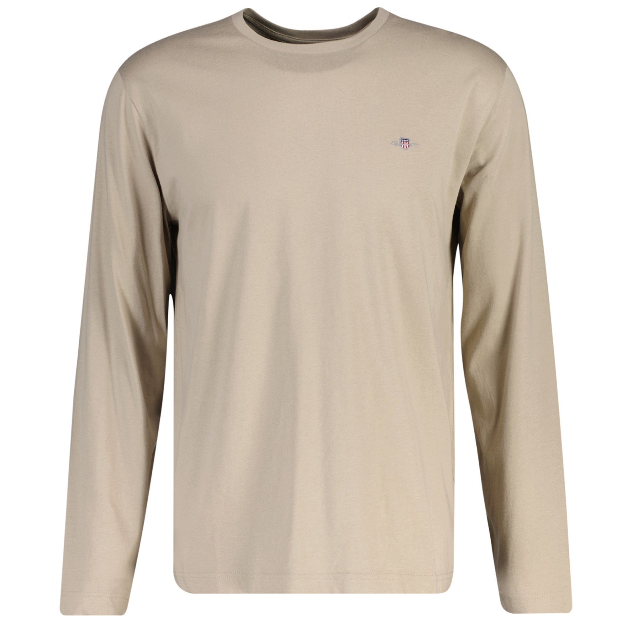 GANT Herren Longsleeve - REGULAR SHIELD LS, Shirt, Rundhals, Langarm, Baumwolle