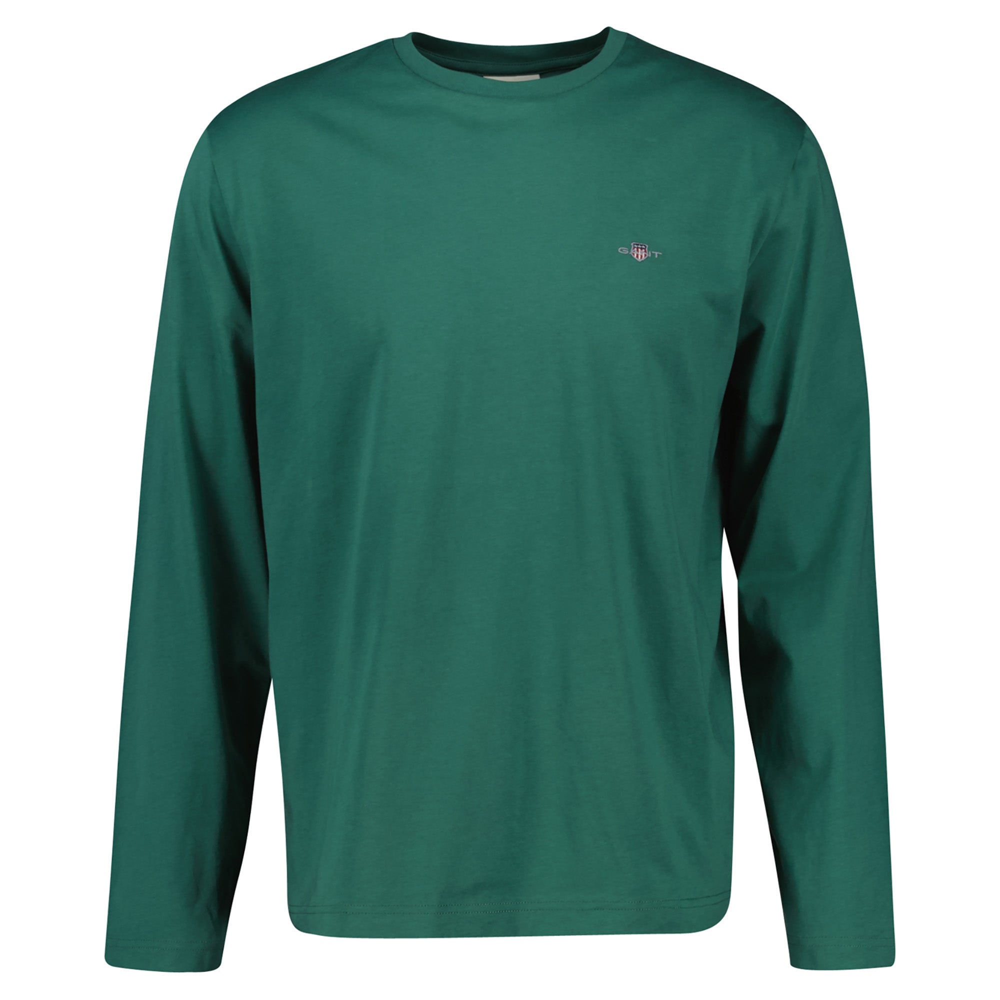 GANT Herren Longsleeve - REGULAR SHIELD LS, Shirt, Rundhals, Langarm, Baumwolle