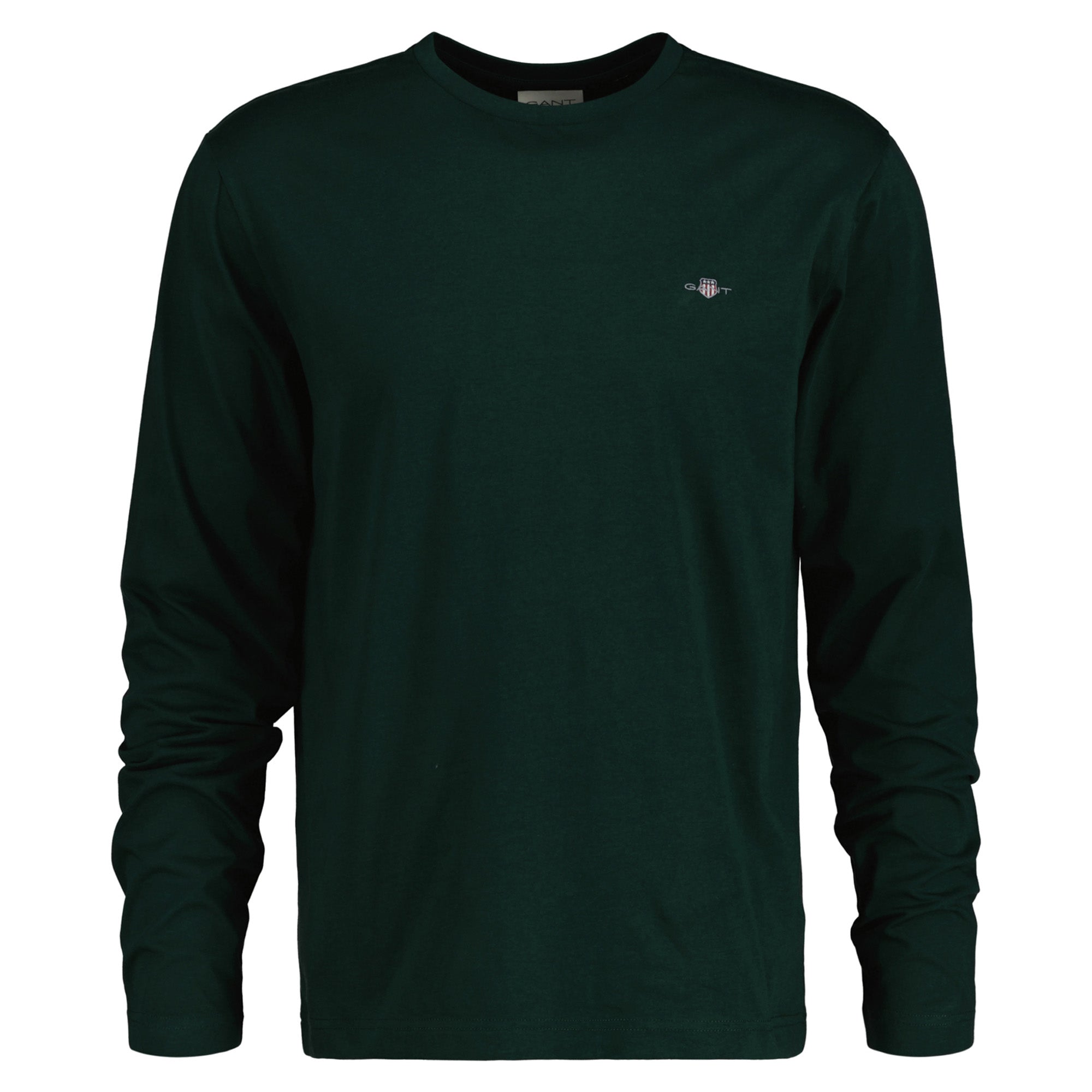 GANT Herren Longsleeve - REGULAR SHIELD LS, Shirt, Rundhals, Langarm, Baumwolle