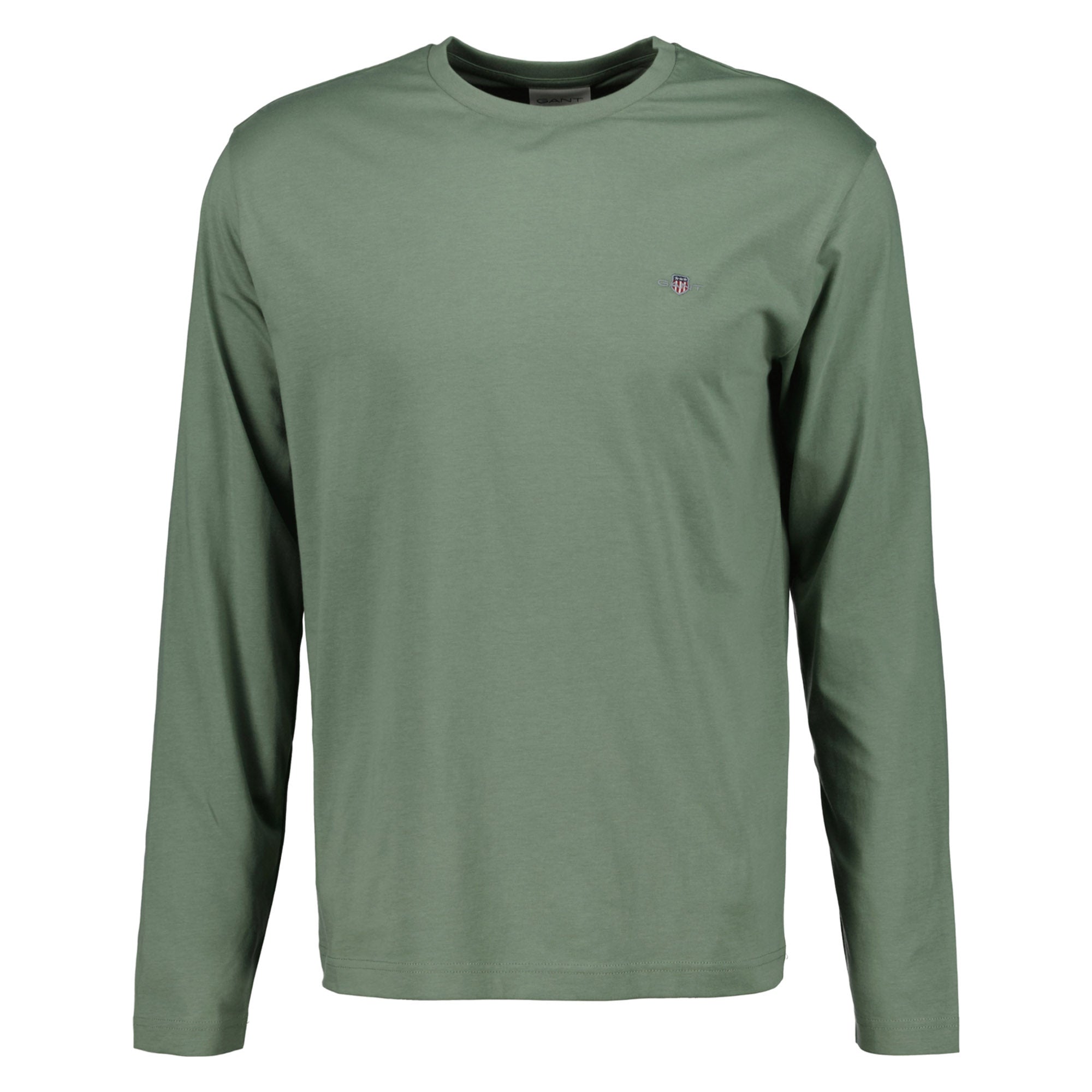 GANT Herren Longsleeve - REGULAR SHIELD LS, Shirt, Rundhals, Langarm, Baumwolle