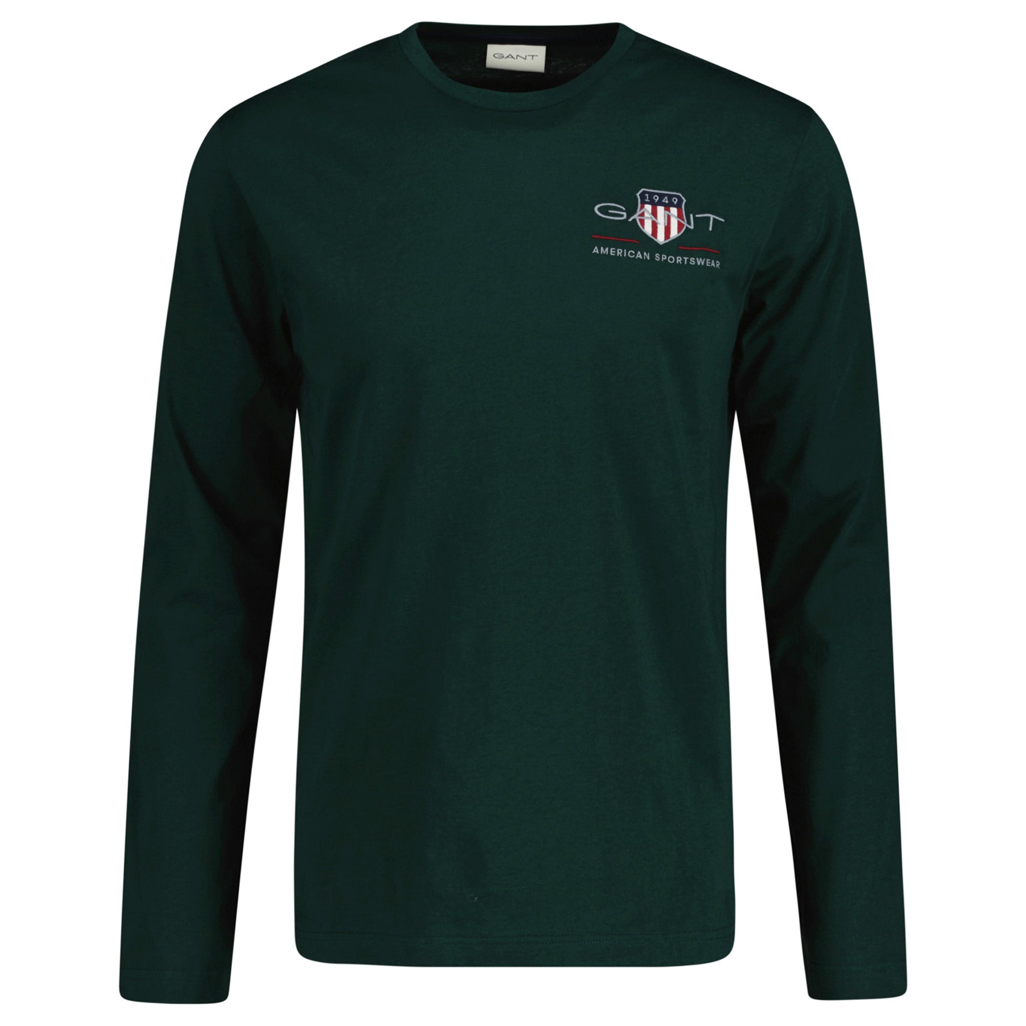 GANT Herren Langarmshirt - REGULAR MEDIUM ARCHIVE SHIELD, Longsleeve, Baumwolle