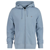 GANT Herren Sweatjacke - REGULAR SHIELD FULL ZIP HOODIE, Kapuze, Baumwoll-Mix