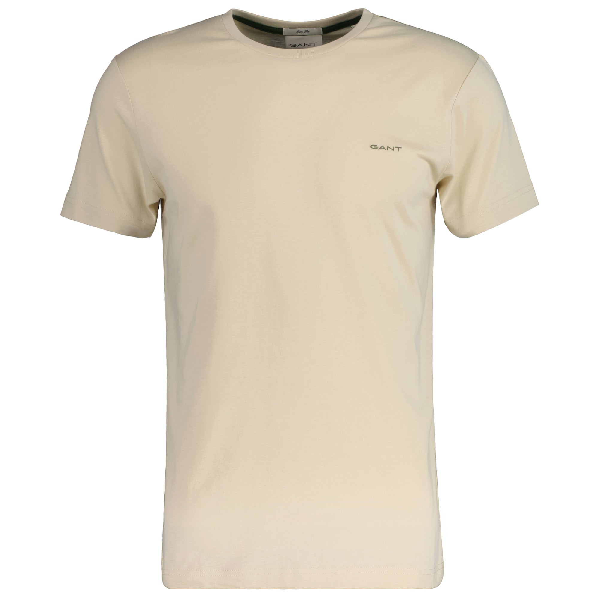 GANT Herren T-Shirt - CONTRAST LOGO, Rundhals, kurzarm, Baumwolle, Logo-Stickerei