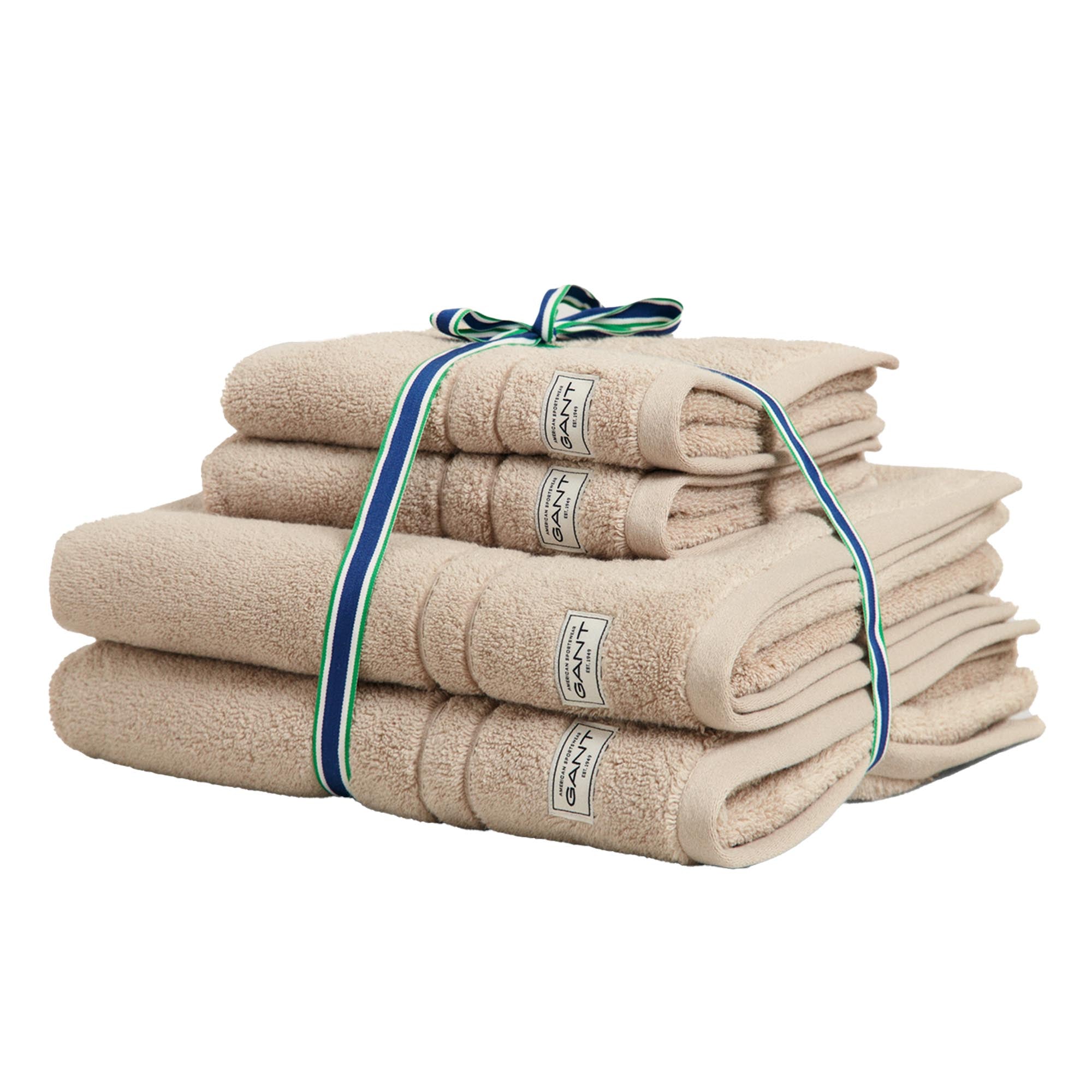 GANT Handtuch/Duschtuch-Set, 4-teilig - PREMIUM TOWEL, Frottee, 50x70 und 70x140
