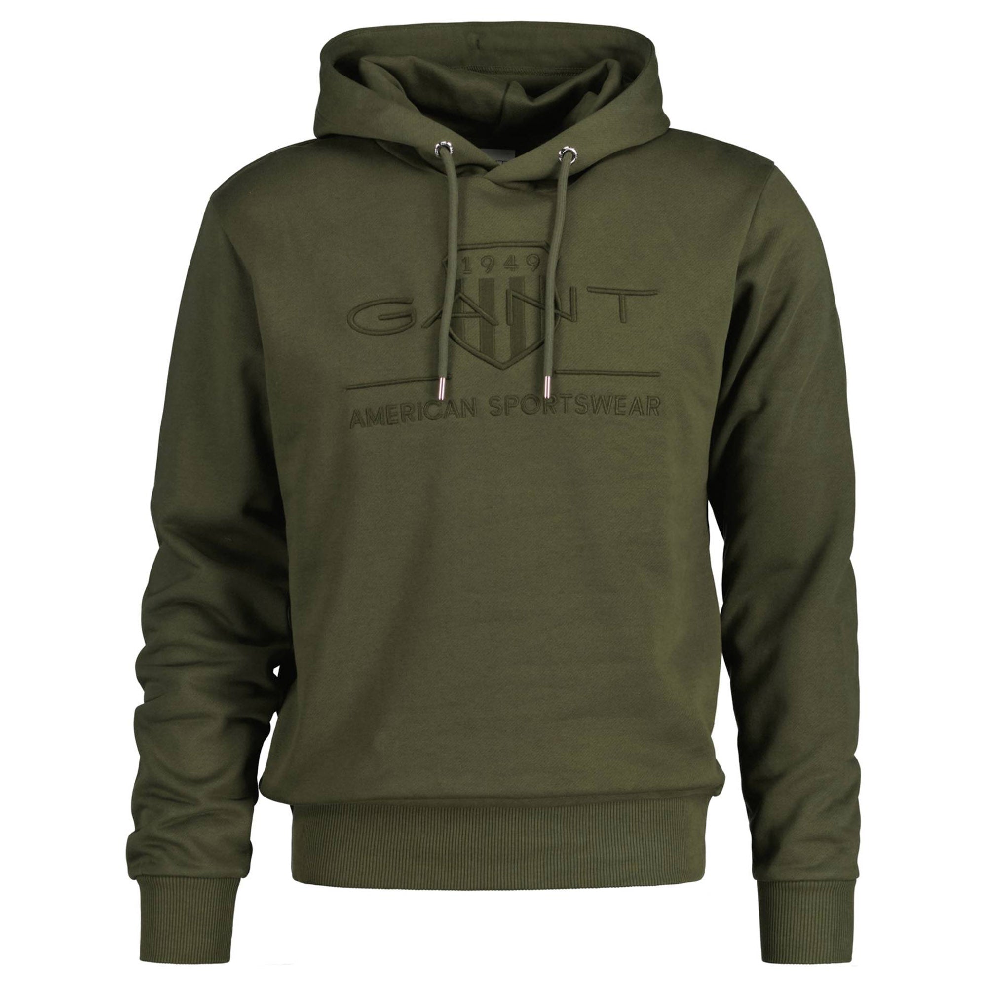 GANT Herren Hoodie - REGULAR TONAL SHIELD HOODIE, Kapuzen-Sweatshirt, Logo