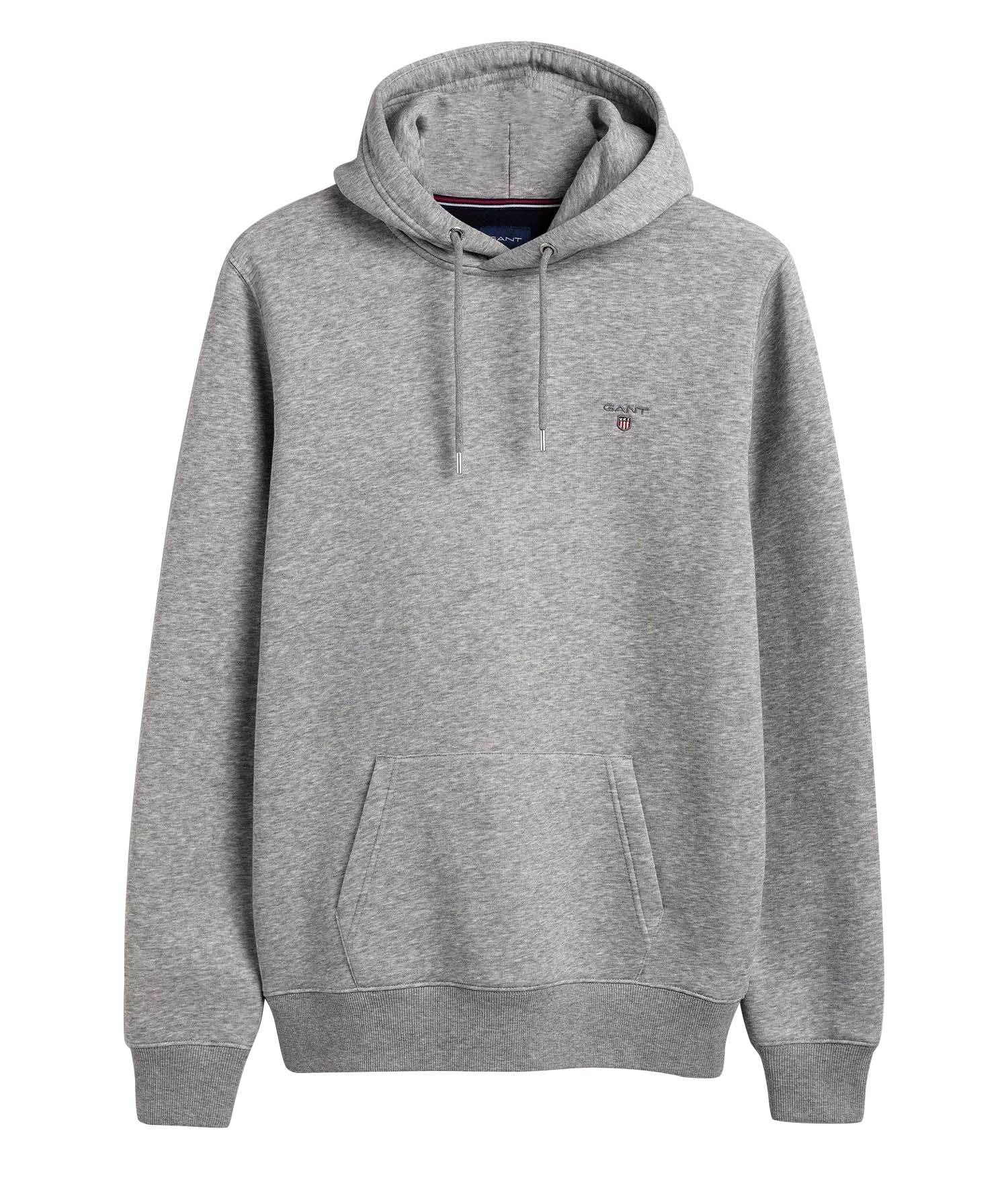 GANT Men's Sweat Hoodie - Hooded Pullover, Loopback, Cotton Mix, Logo