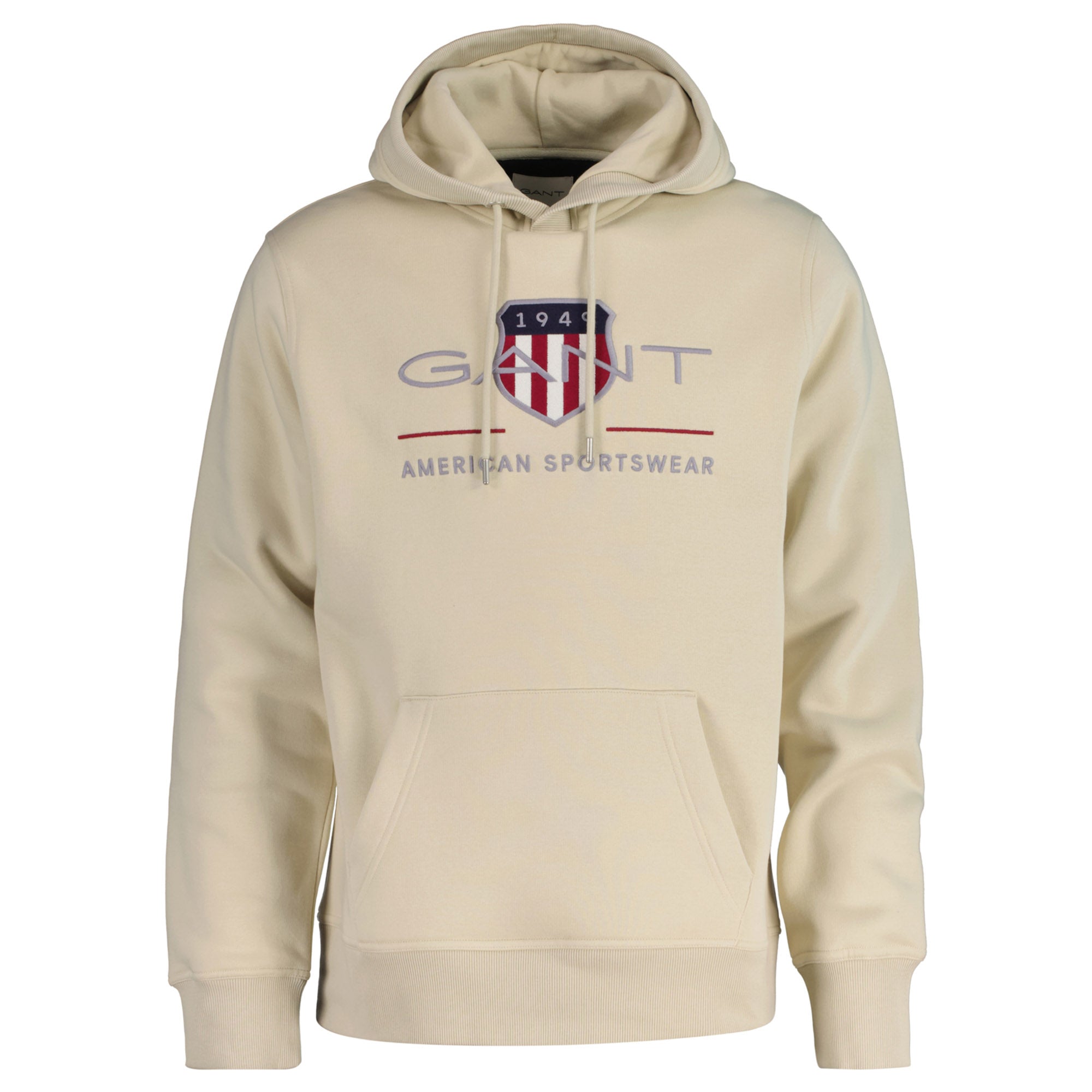 GANT Men's Hoodie - REGULAR ARCHIVE SHIELD HOODIE, hooded sweatshirt, logo