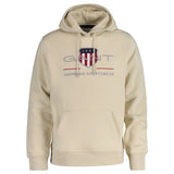 GANT Men's Hoodie - REGULAR ARCHIVE SHIELD HOODIE, hooded sweatshirt, logo