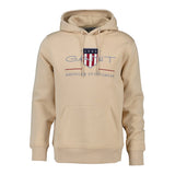 GANT Men's Hoodie - REGULAR ARCHIVE SHIELD HOODIE, hooded sweatshirt, logo
