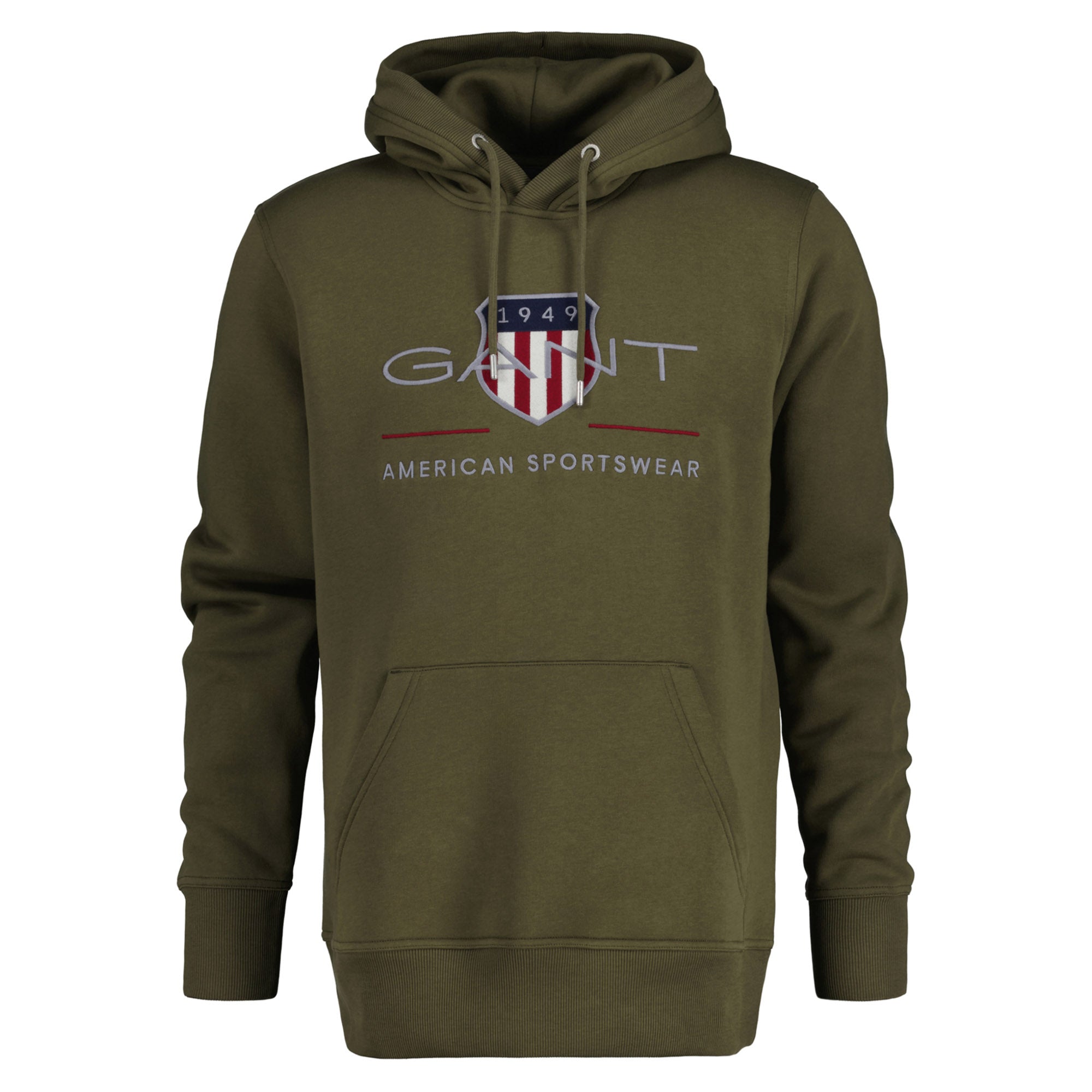 GANT Men's Hoodie - REGULAR ARCHIVE SHIELD HOODIE, hooded sweatshirt, logo