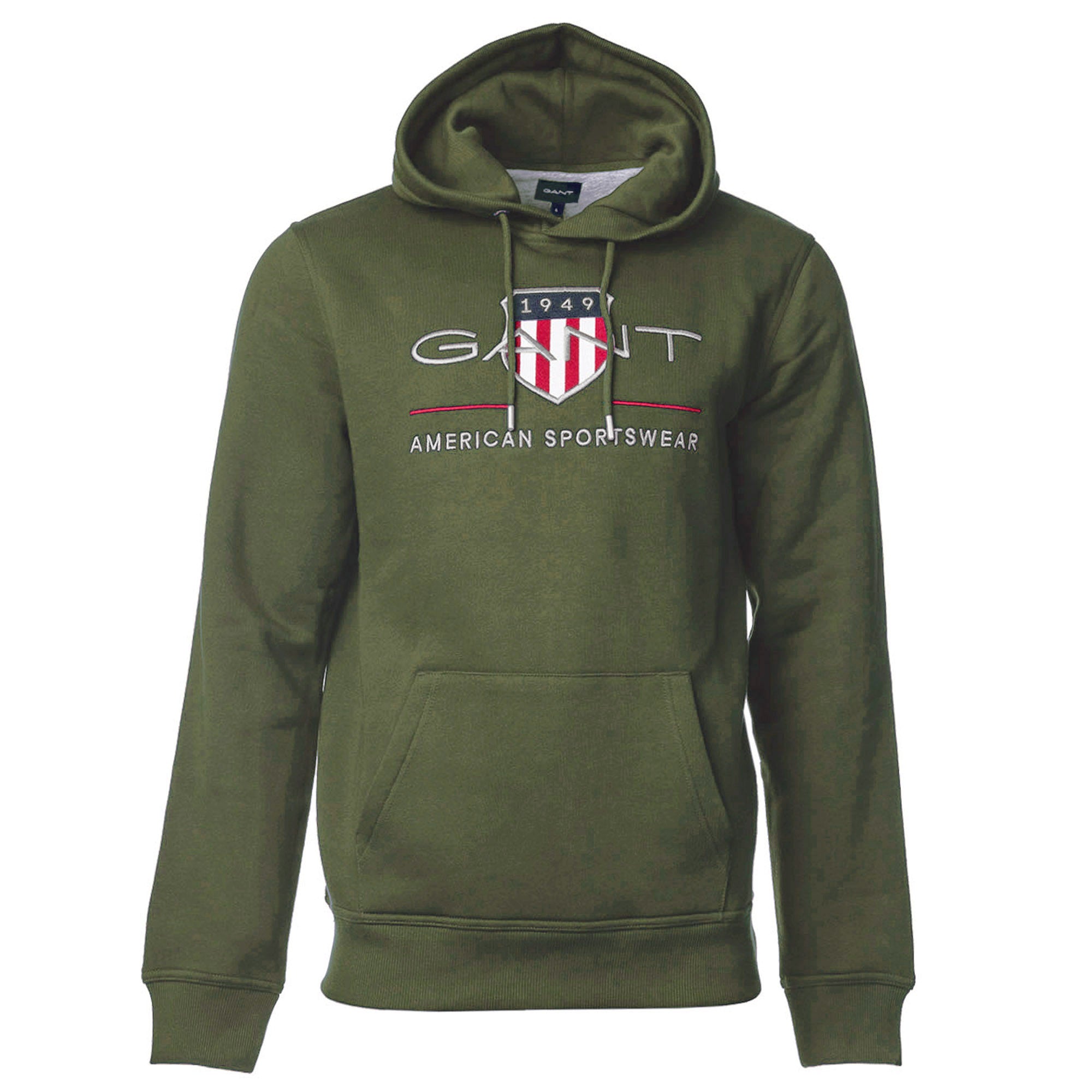 GANT Men's Hoodie - REGULAR ARCHIVE SHIELD HOODIE, hooded sweatshirt, logo