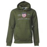 GANT Men's Hoodie - REGULAR ARCHIVE SHIELD HOODIE, hooded sweatshirt, logo