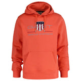 GANT Men's Hoodie - REGULAR ARCHIVE SHIELD HOODIE, hooded sweatshirt, logo