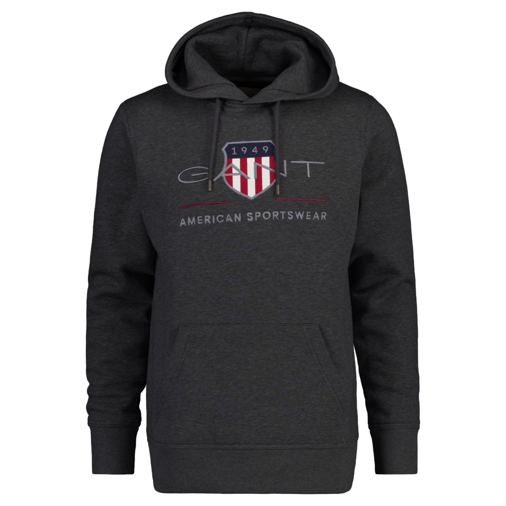 GANT Men's Hoodie - REGULAR ARCHIVE SHIELD HOODIE, hooded sweatshirt, logo