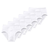 SCHIESSER Men's Breifs Pack of 6 - Fine Rib, Sports Brief, Cotton Essentials, white