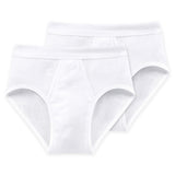 SCHIESSER Herren Slips 2er Pack -  Feinripp, Sportslip, Cotton Essentials
