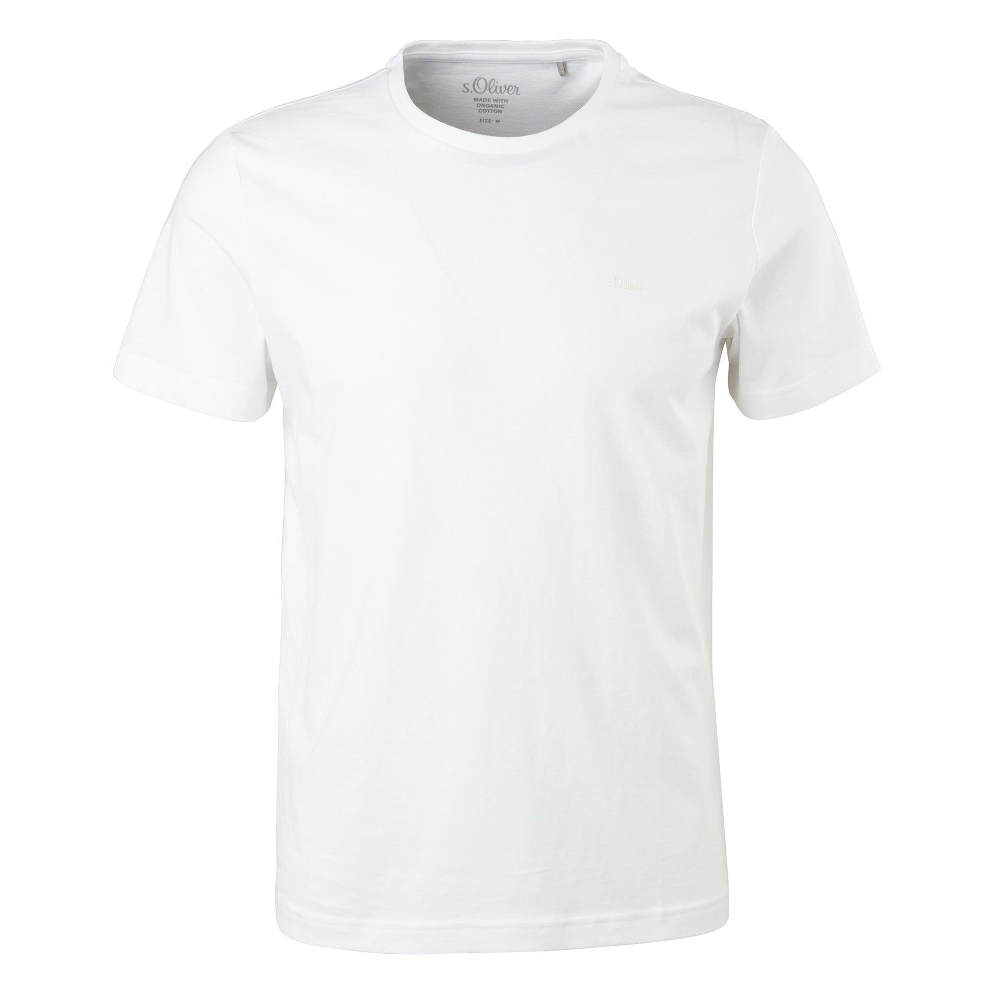 s.Oliver Herren T-Shirt - Basic, Rundhals, Baumwolle, einfarbig