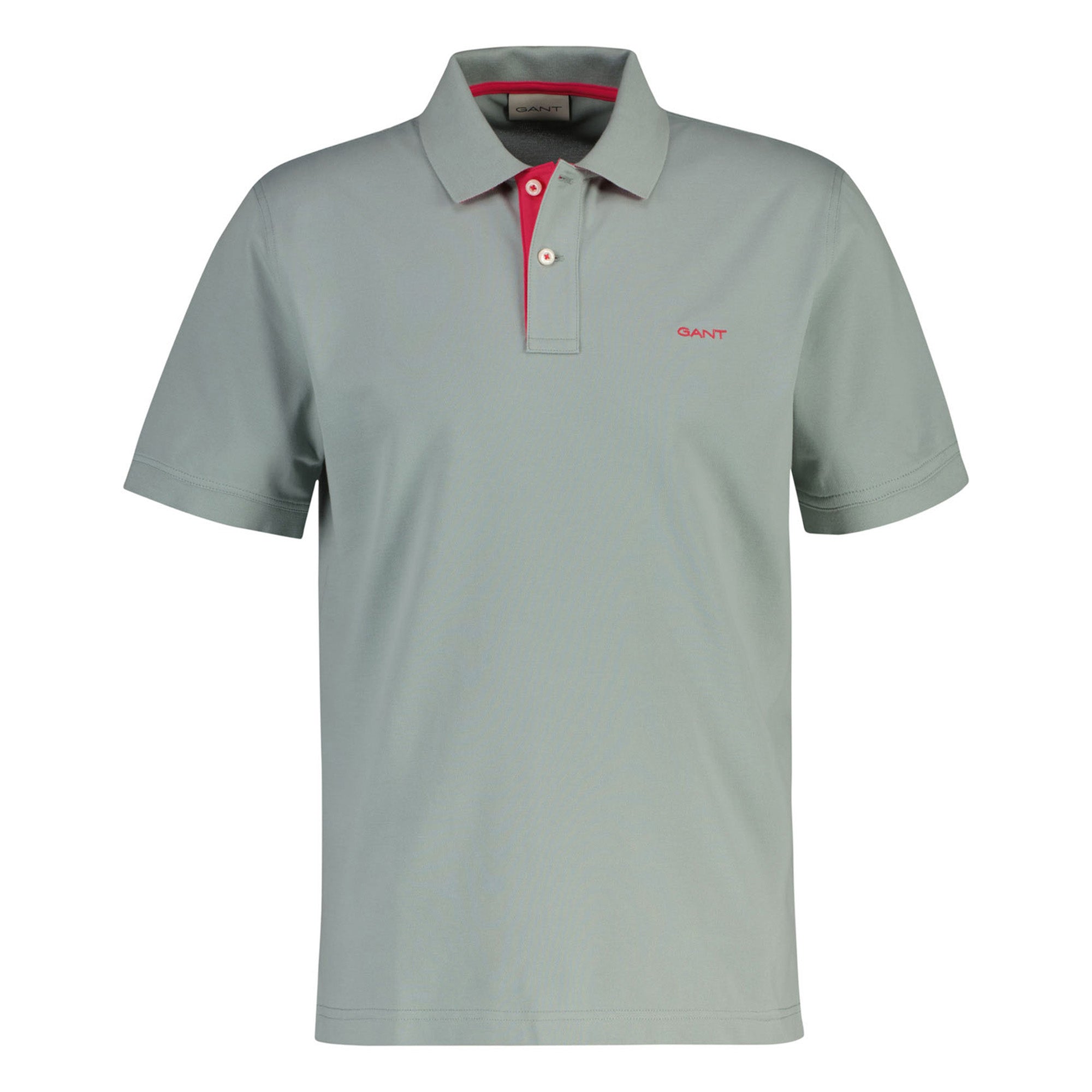GANT men's polo shirt - REGULAR CONTRAST PIQUE RUGGER, button placket, cotton stretch