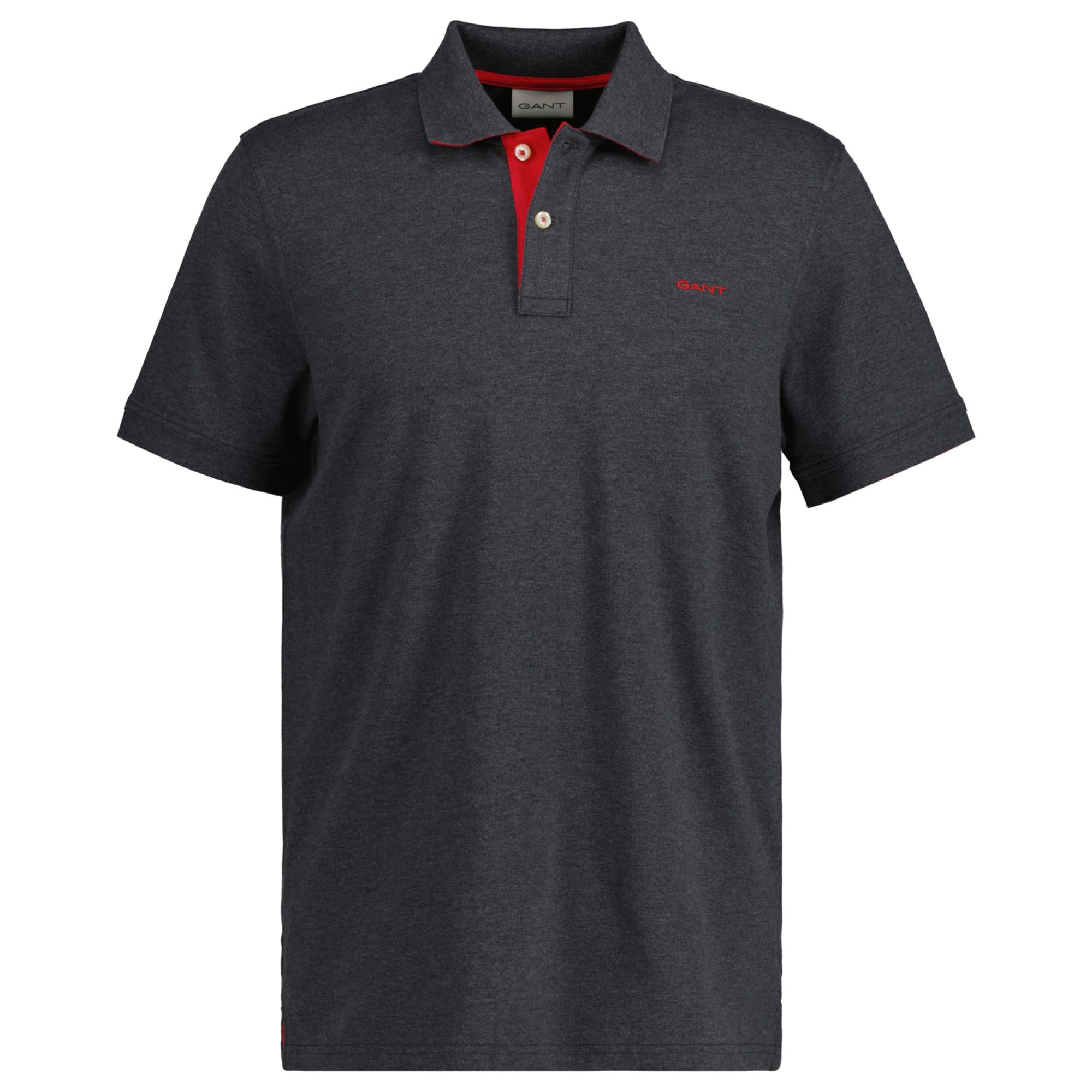 GANT Herren Poloshirt - REGULAR CONTRAST PIQUE RUGGER, Knopfleiste, Cotton Stretch