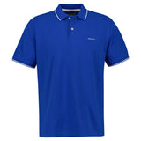 GANT Herren Poloshirt - TIPPING PIQUE RUGGER, Kurzarm, Knopfleiste, Logo, uni