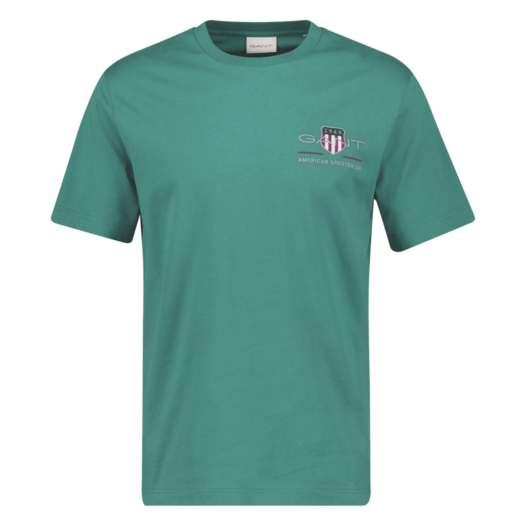 GANT Men's T-shirt - REG ARCHIVE SHIELD EMB, round neck, short sleeve, embroidery