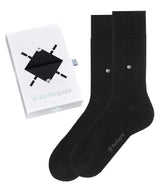 Burlington Men's Socks, 2 Pack - Basic Gift Box - Plain 2 Pack, Cotton, One Size