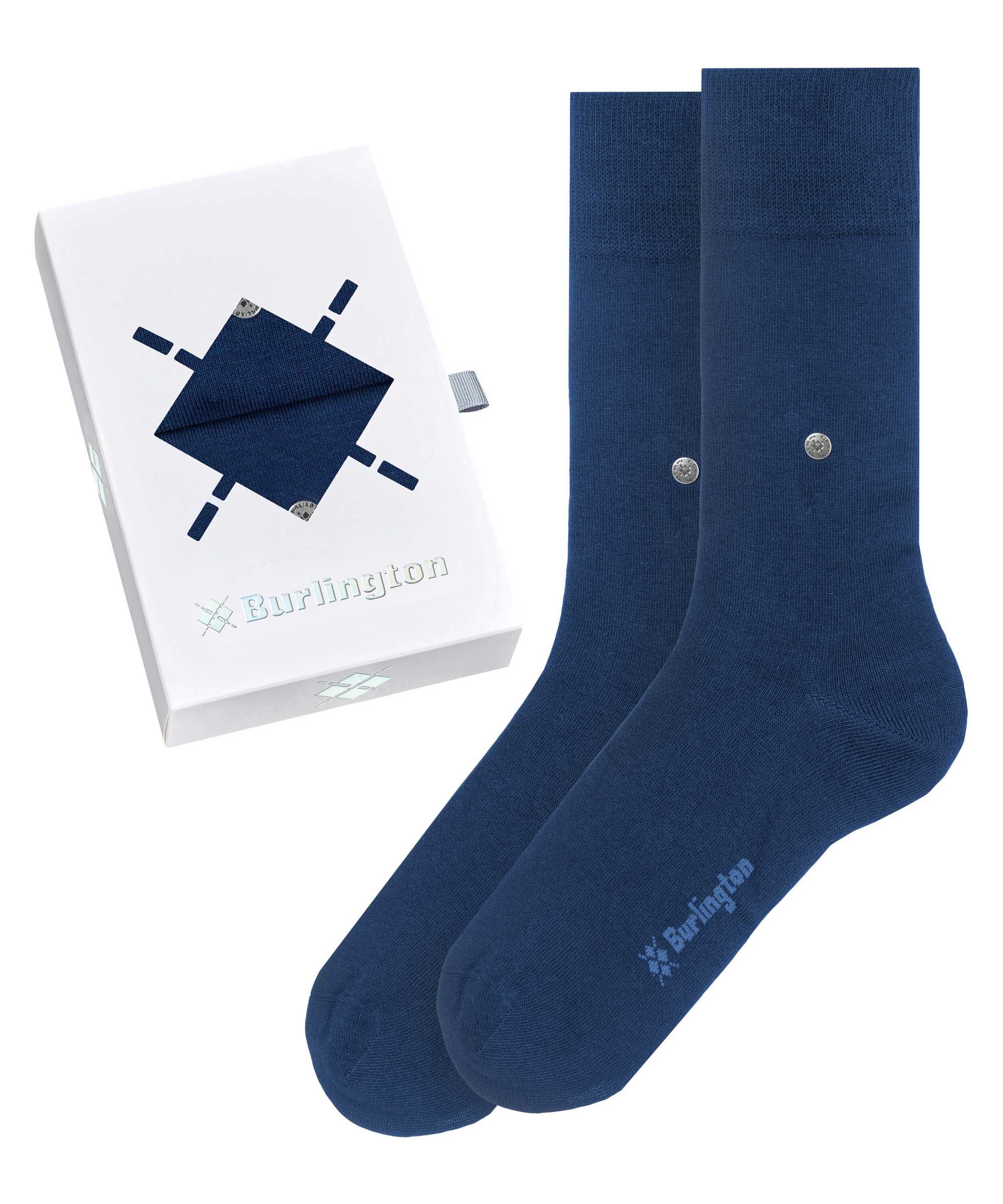 Burlington Herren Socken, 2er Pack - Geschenk-Box "Basic Gift Box" - Uni 2-Pack, Baumwolle, One Size