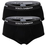 DOLCE & GABBANA Herren Slips, 2er Pack - Slip Brando, Stretch Baumwolle