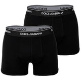 DOLCE & GABBANA Herren Boxershorts, 2er Pack - Regular Boxer, Stretch Baumwolle