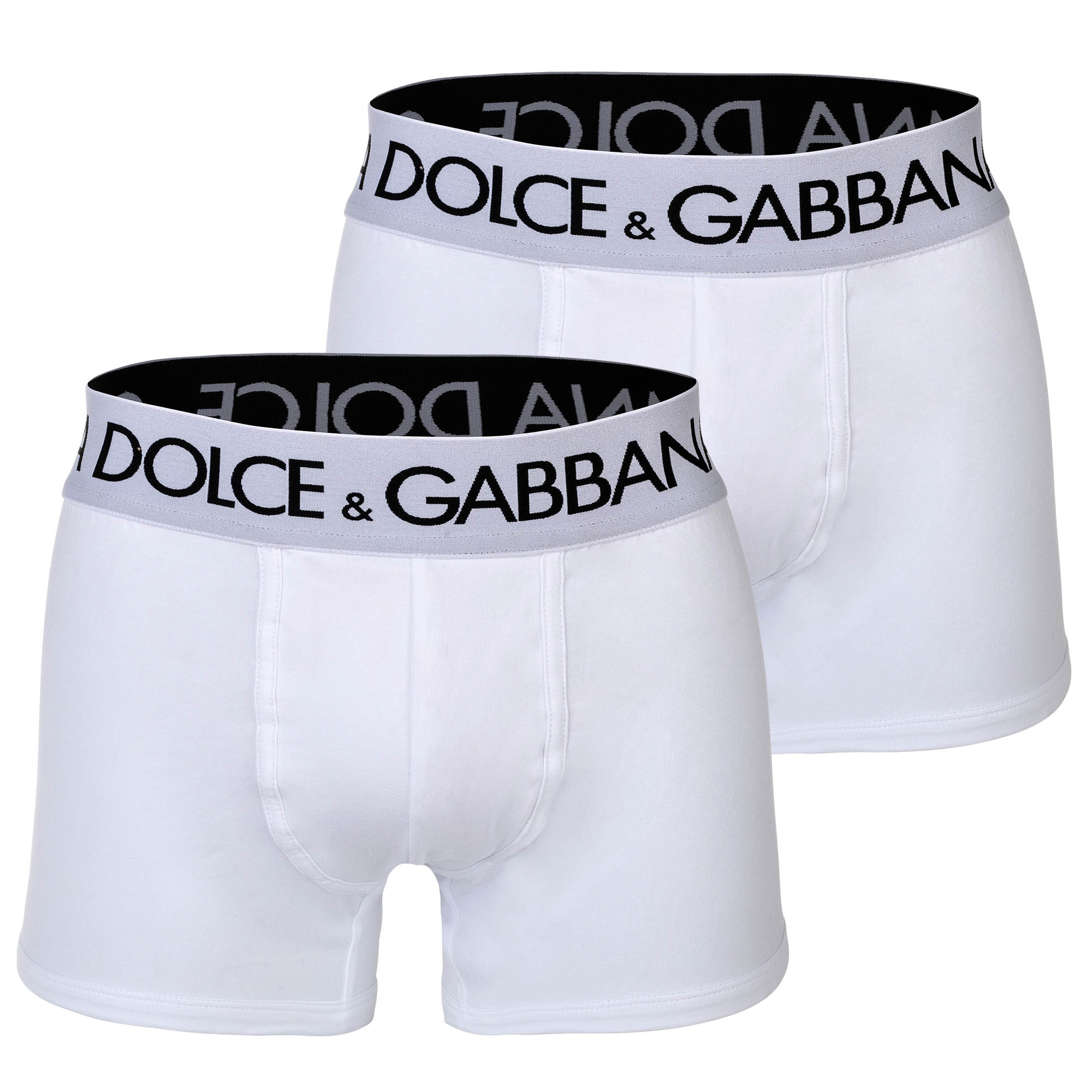 DOLCE & GABBANA Herren Boxershorts, 2er Pack - Regular Boxer, Stretch Baumwolle
