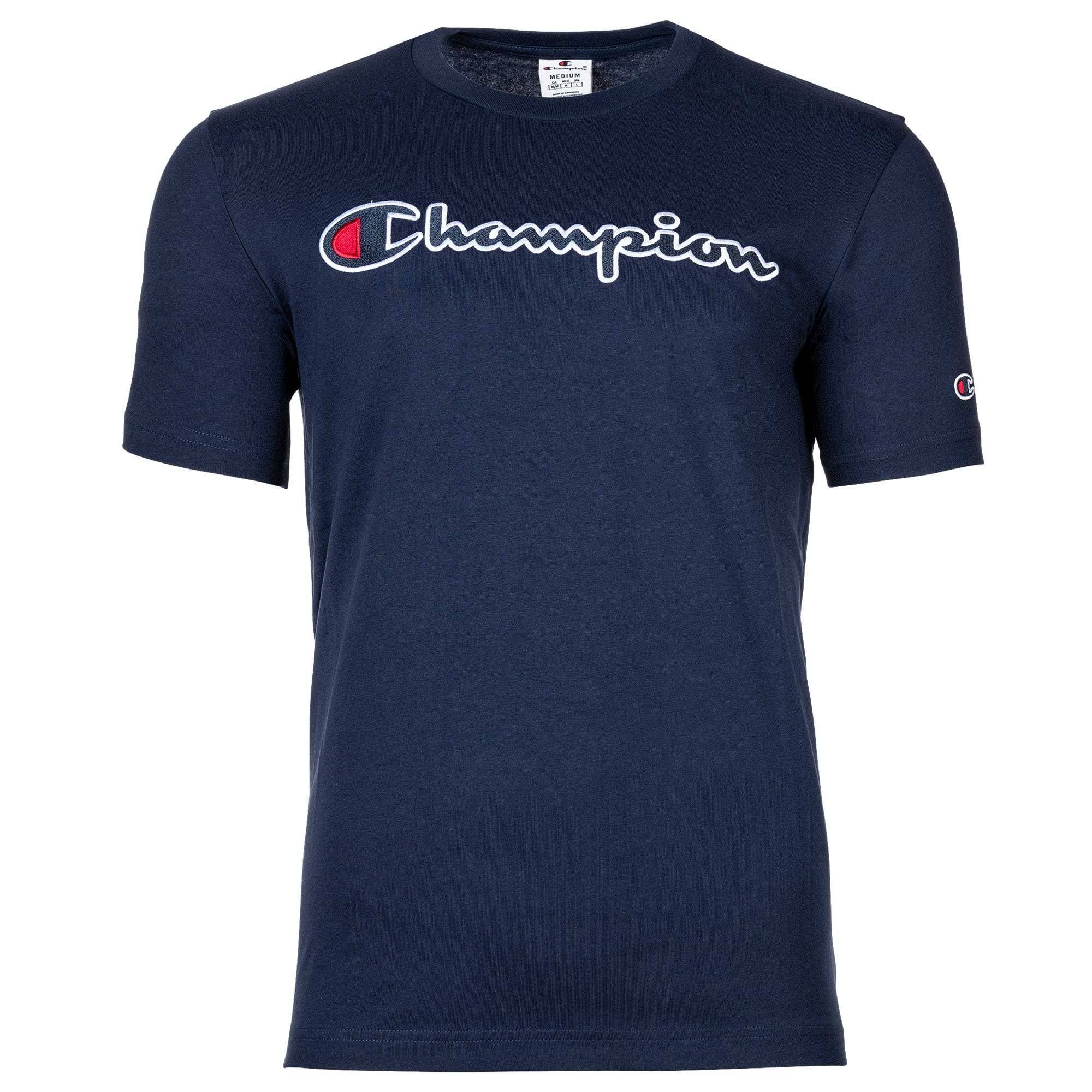 Champion Herren T-Shirt -  CML Champion Logo, Rundhals, Baumwolle, einfarbig