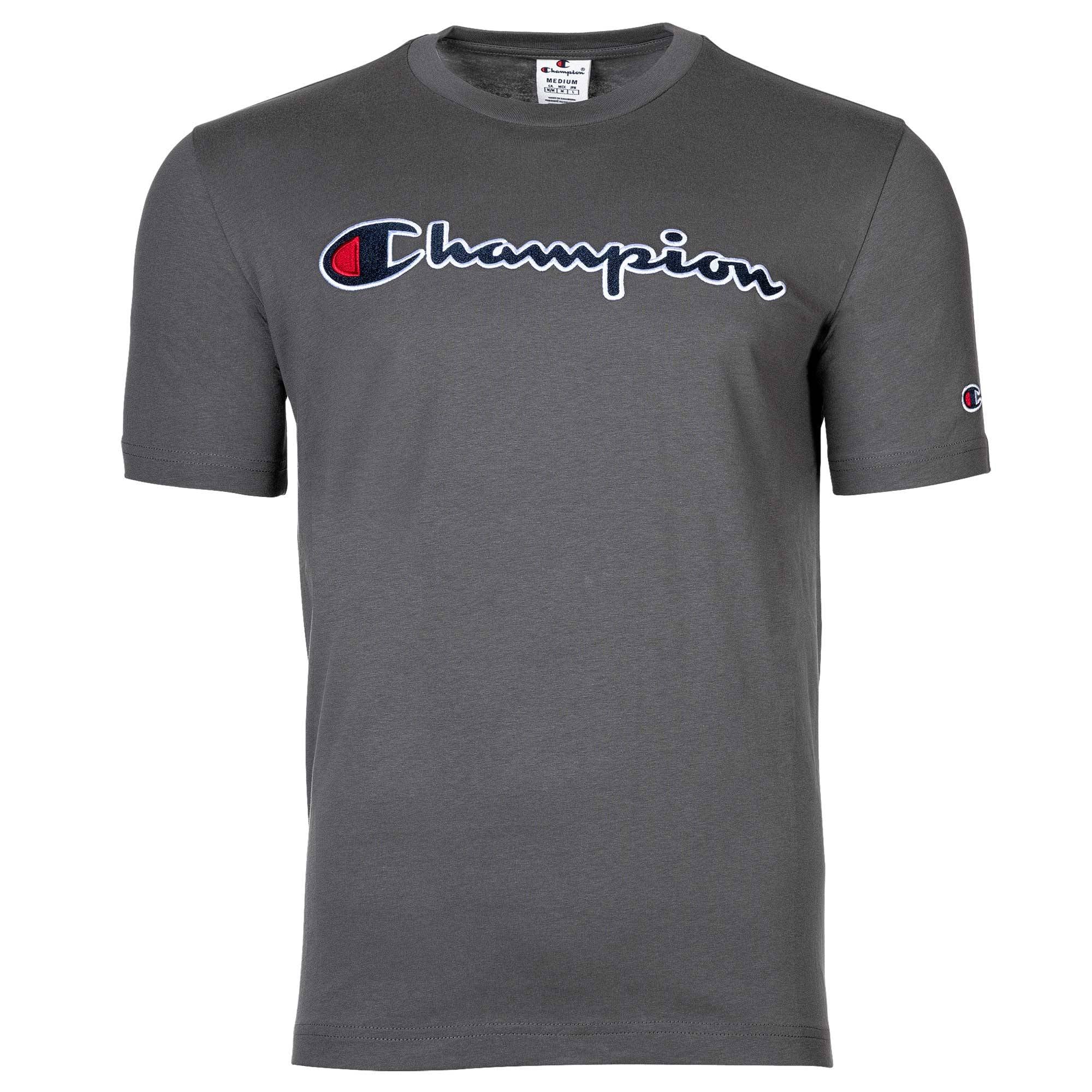 Champion Herren T-Shirt -  CML Champion Logo, Rundhals, Baumwolle, einfarbig
