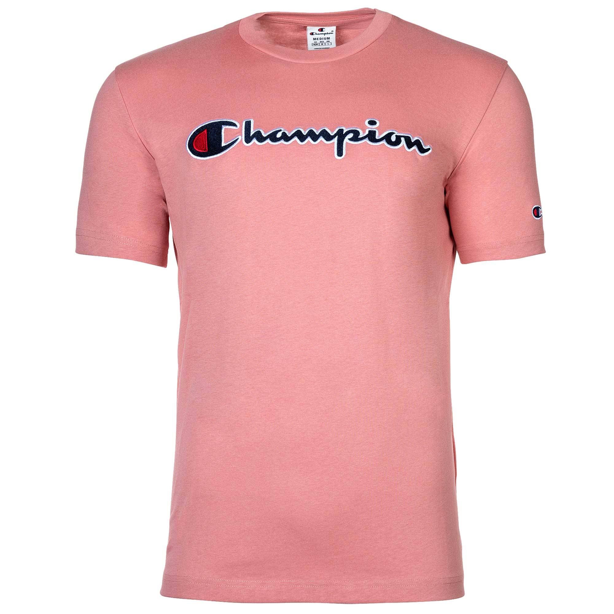 Champion Herren T-Shirt -  CML Champion Logo, Rundhals, Baumwolle, einfarbig