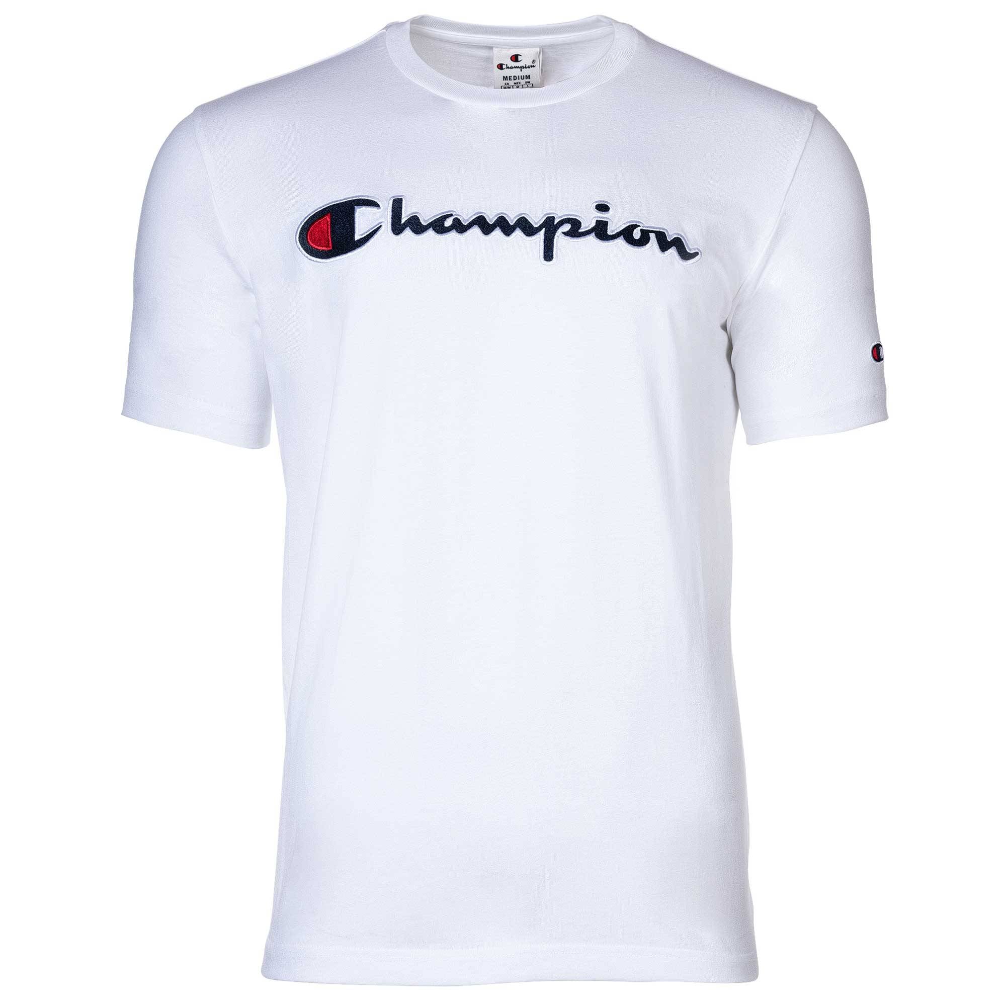 Champion Herren T-Shirt -  CML Champion Logo, Rundhals, Baumwolle, einfarbig