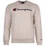 Champion Herren Sweatshirt -  Crewneck Sweatshirt, Langarm, Logo, einfarbig