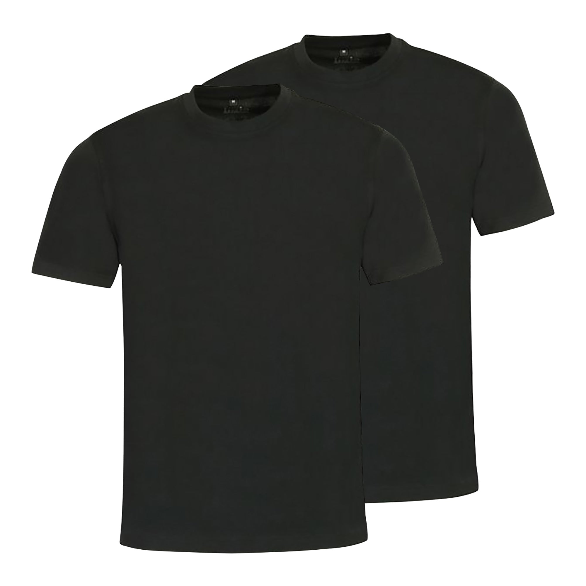 hajo Herren T-Shirt, 2er Pack - Basic, Kurzarm, Rundhals, Baumwolle, uni