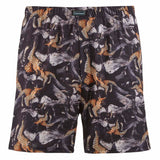 bruno banani men's jersey boxer shorts - PANTHERA, bb Premium Line, print