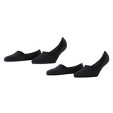Burlington Women's Socks, 2-pack - Everyday IN, Anti-Slip Heel, Solid Color