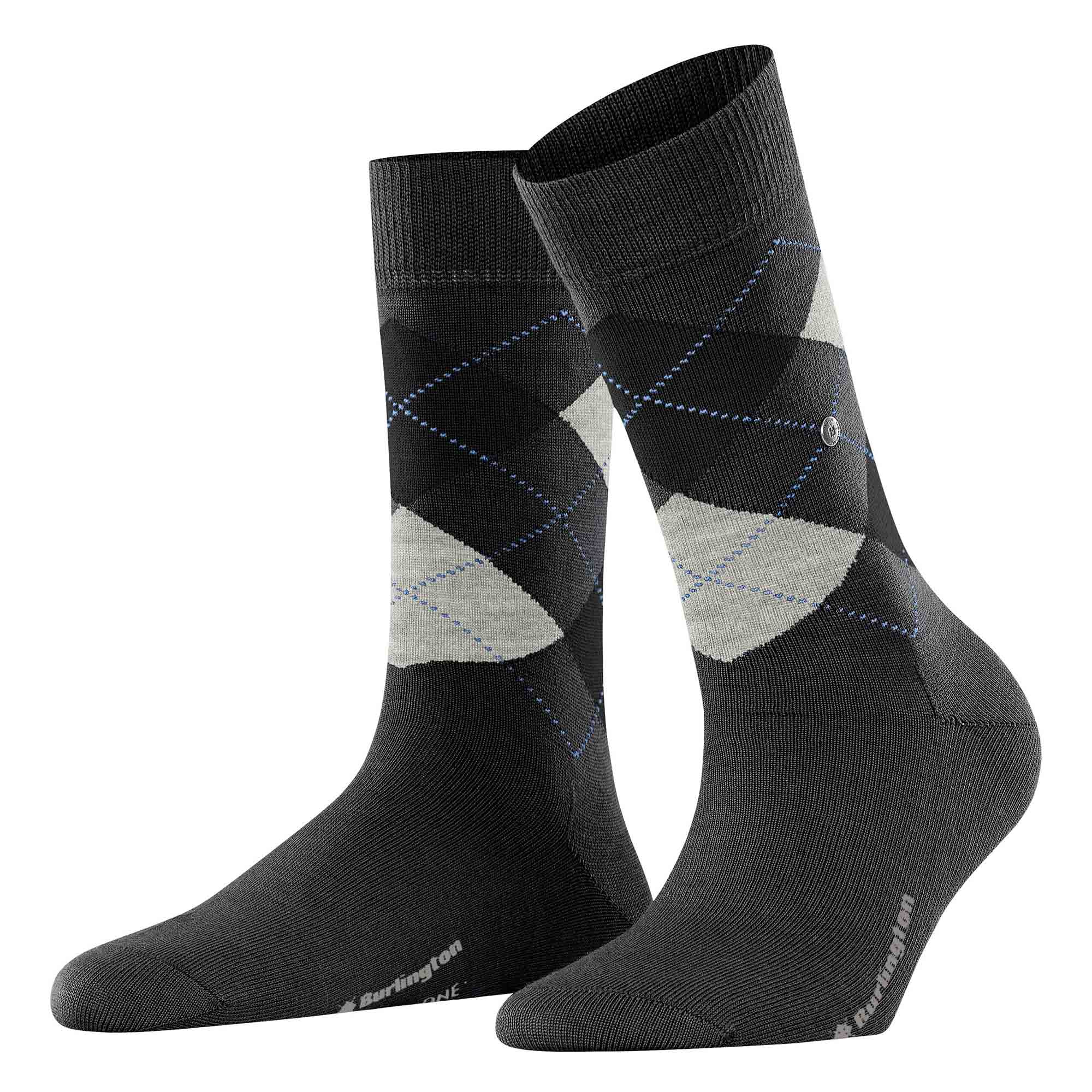 Burlington Damen Socken MARYLEBONE - Kurzstrumpf, Rautenmuster, Onesize