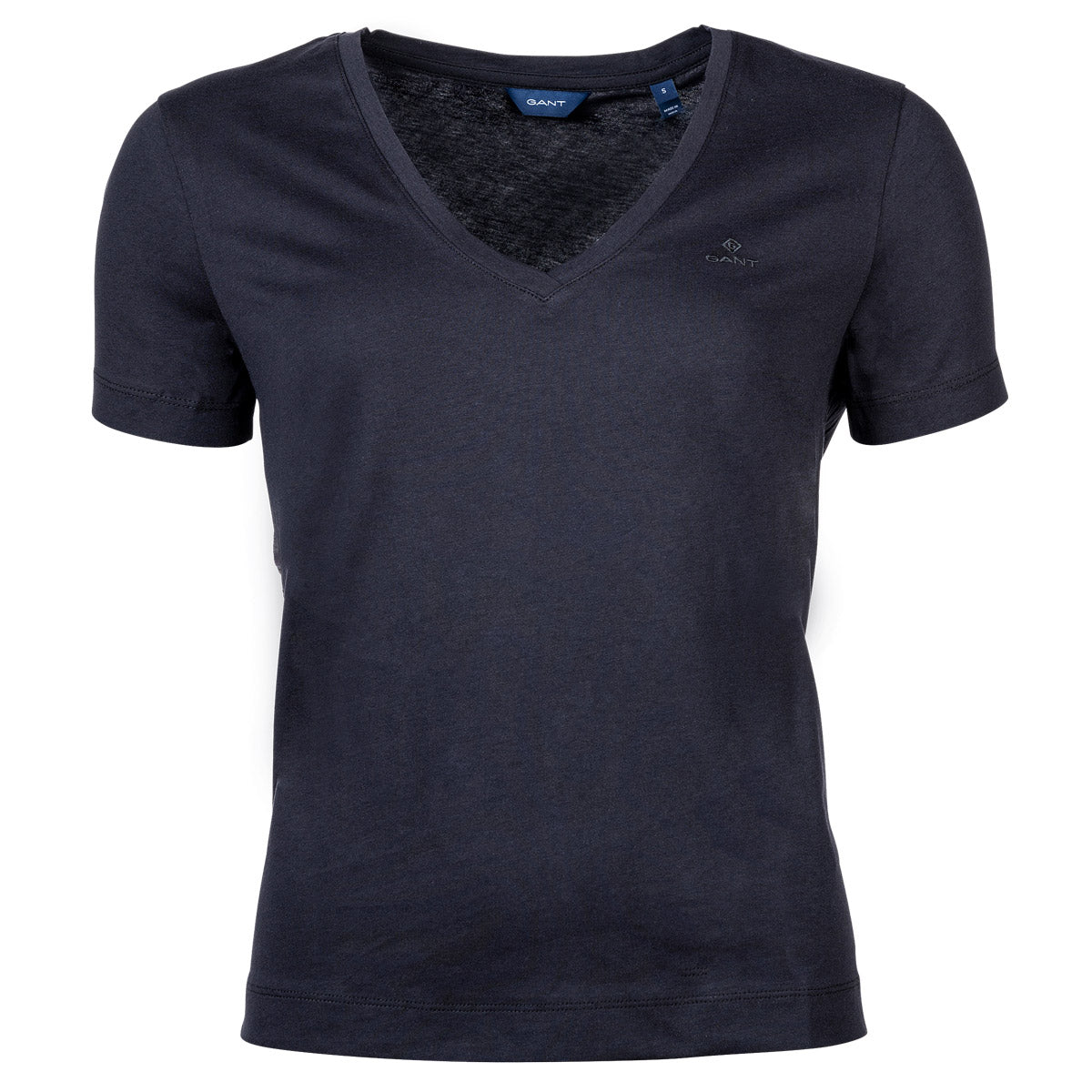 GANT Women's T-Shirt - Original V-Neck SS T-Shirt, Cotton, short Sleeve
