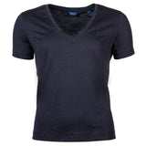 GANT Damen T-Shirt - Original V-Neck SS T-Shirt, Baumwolle, kurzarm