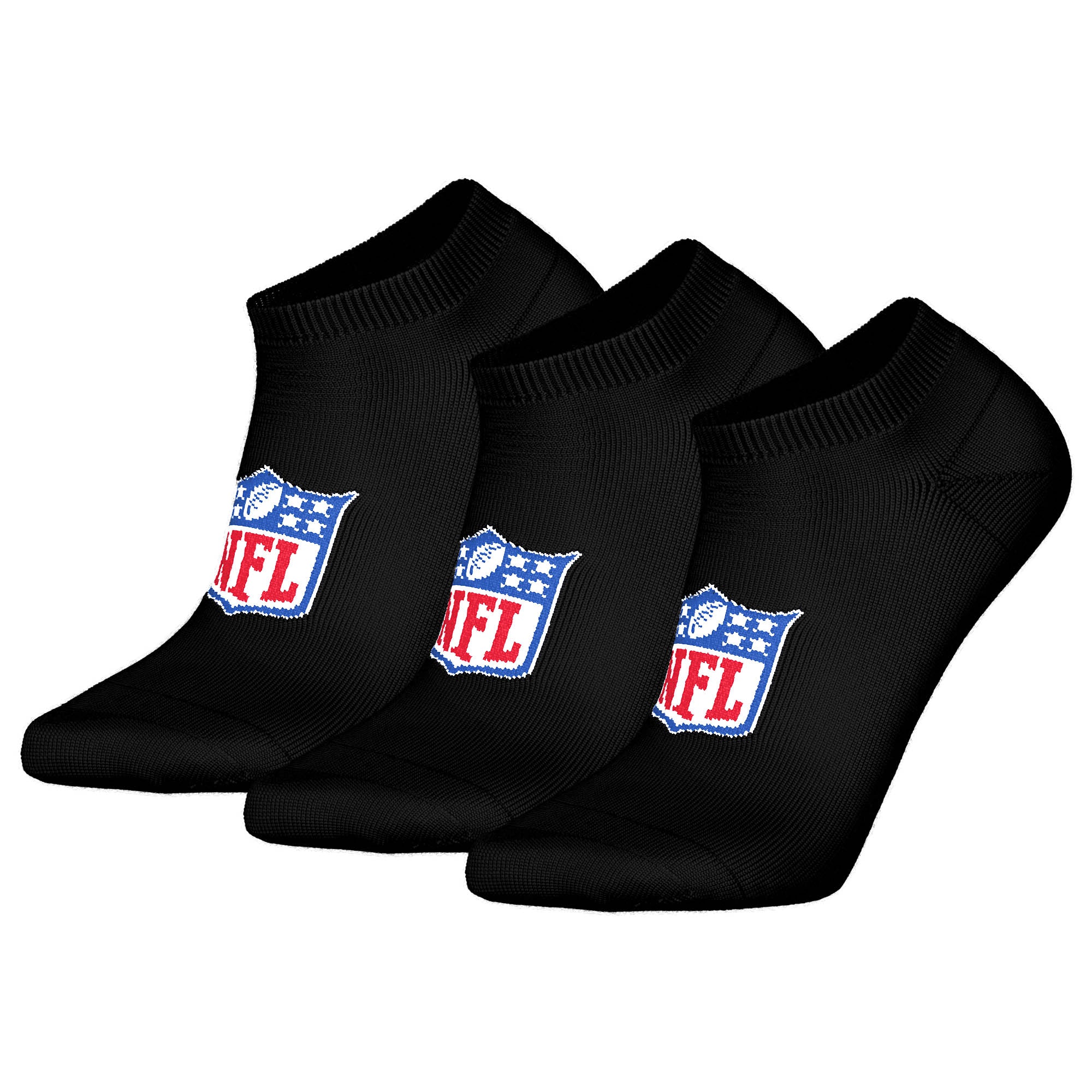 NFL Unisex Sneaker-Socken, 6er Pack - NFL Shield Sneaker Socks, Logo, Baumwollmischung